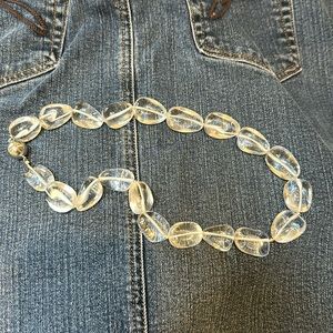 Art show glass bead necklace